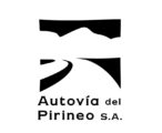Logotipo Autovía del Pirineo (negro, texto reforzado))